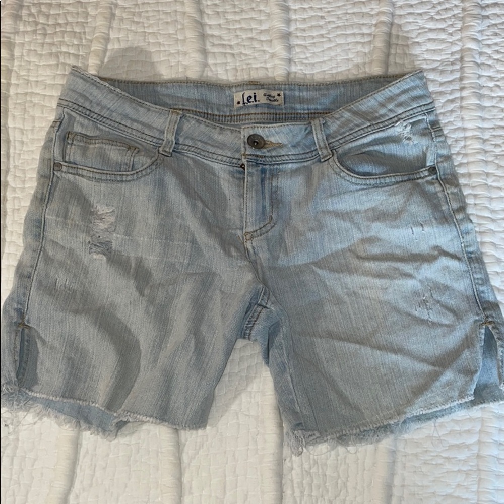 Light Wash Denim Shorts